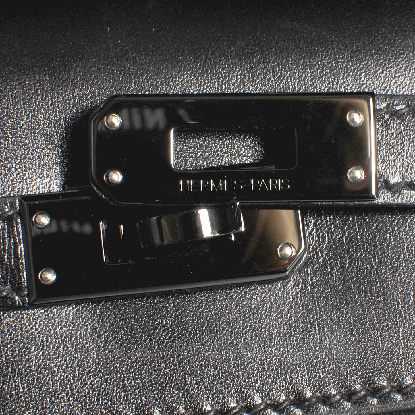 Box Calf So Black Kelly Pochette Noir