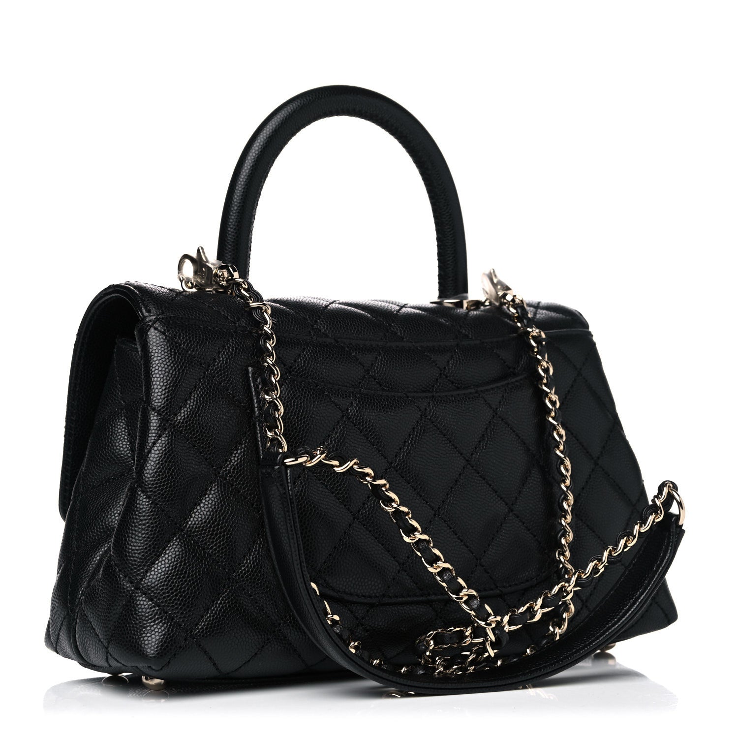 Chanel Caviar Quilted Mini Coco Handle Flap Black 3 of 10