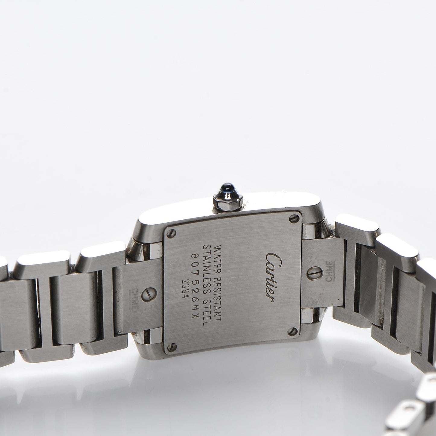 Stainless Steel 20mm Tank Francaise Quartz Watch
