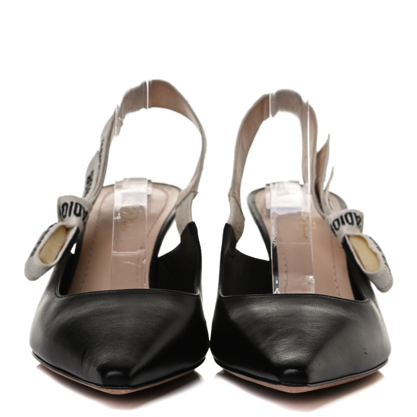 Lambskin Ribbon J'Adior Slingback 65mm Pumps 39.5 Black