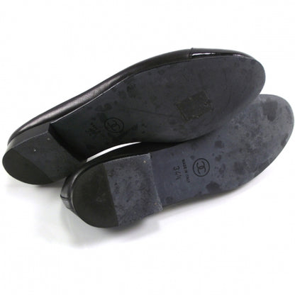 Chanel Patent Leather Tip Ballerina Flats 34.5 Black 8 of 9