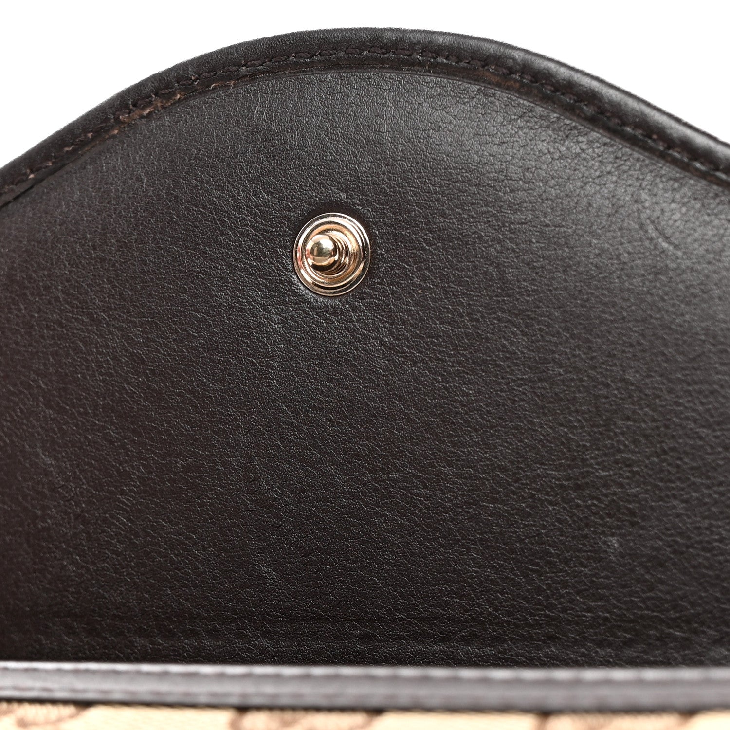 Gucci Monogram Margaux Calfskin Sukey Continental Wallet Beige Ebony Cocoa 9 of 9