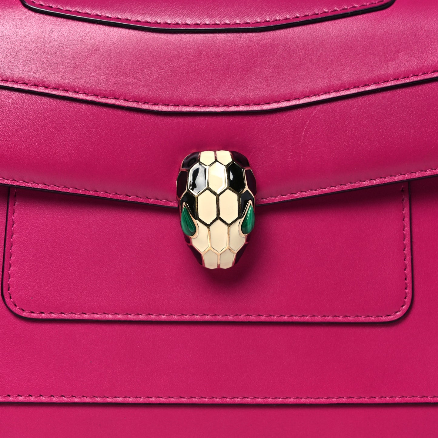 Calfskin Serpenti Forever Shoulder Bag Pink