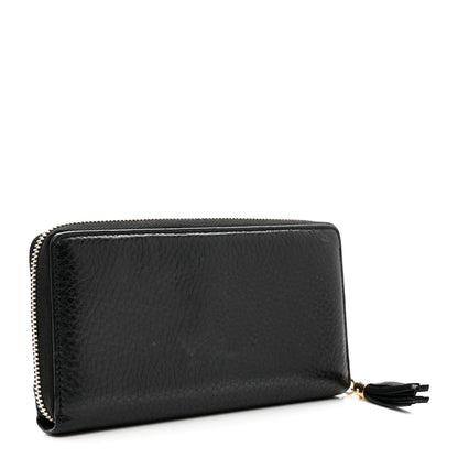 Gucci Pebbled Calfskin Soho Zip Around Wallet Black 3 of 8