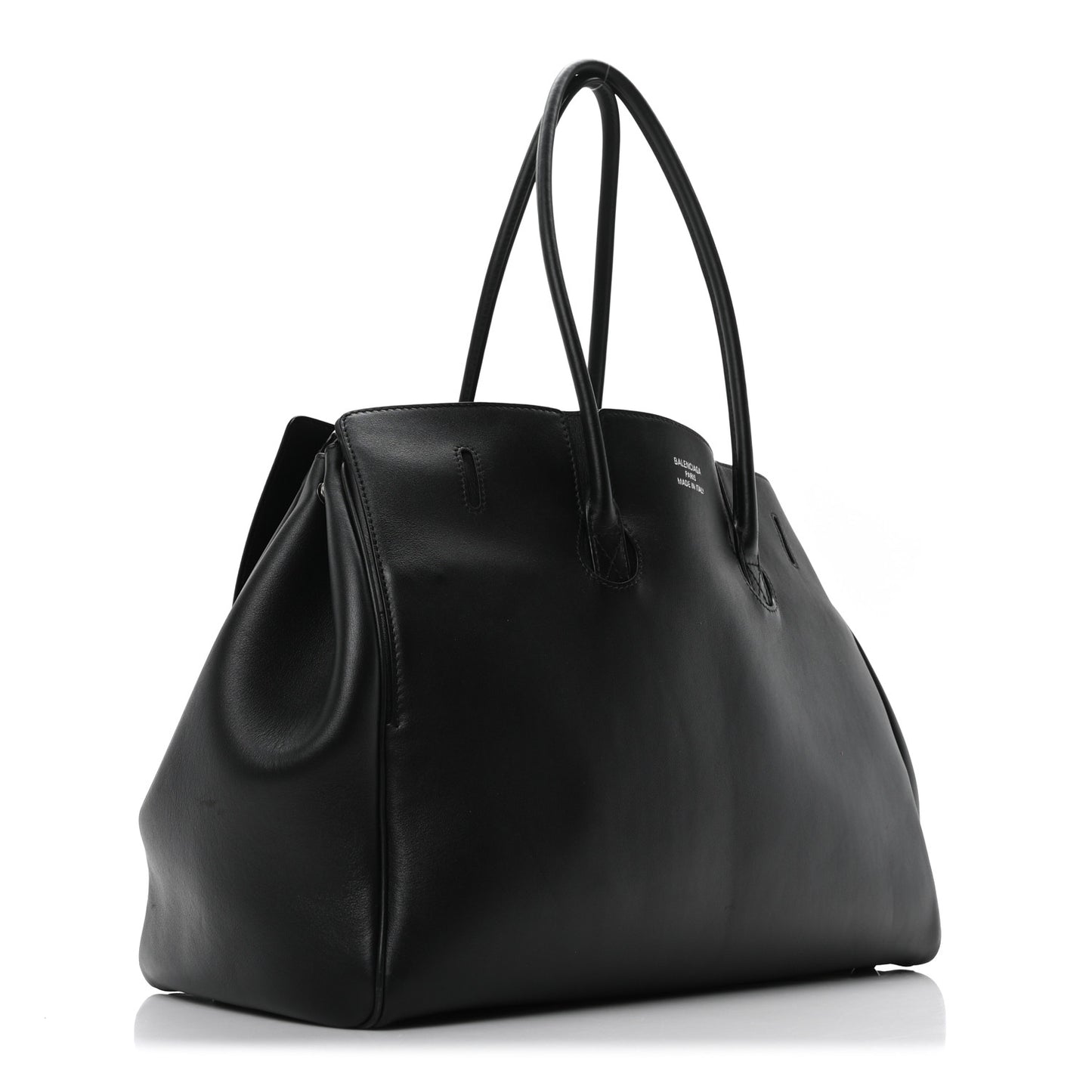 Smooth Calfskin Medium Bel Air Carry All Bag Black