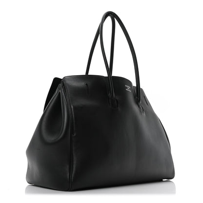 Balenciaga Smooth Calfskin Medium Bel Air Carry All Bag Black 3 of 9