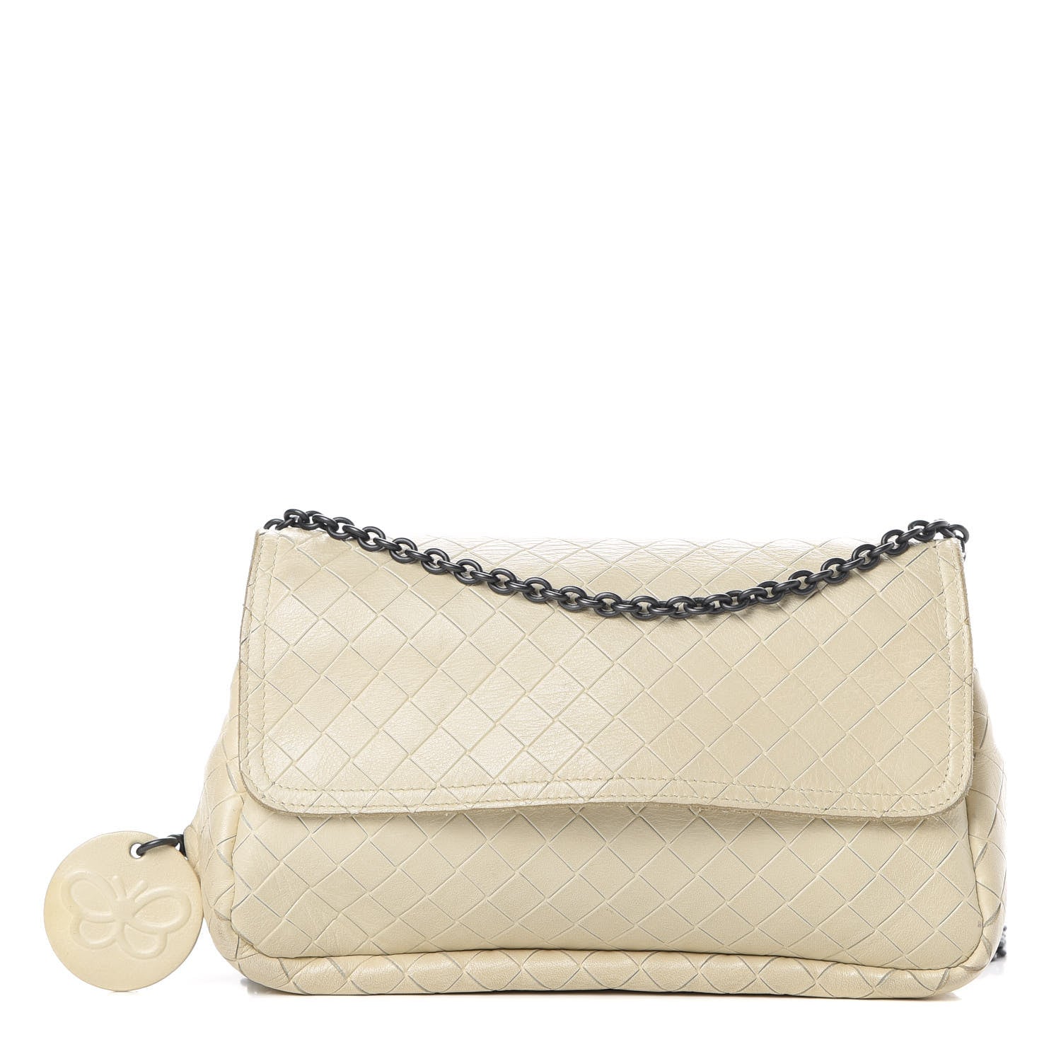 Bottega Veneta Nappa Intrecciato Mini Messenger Bag White 1 of 14