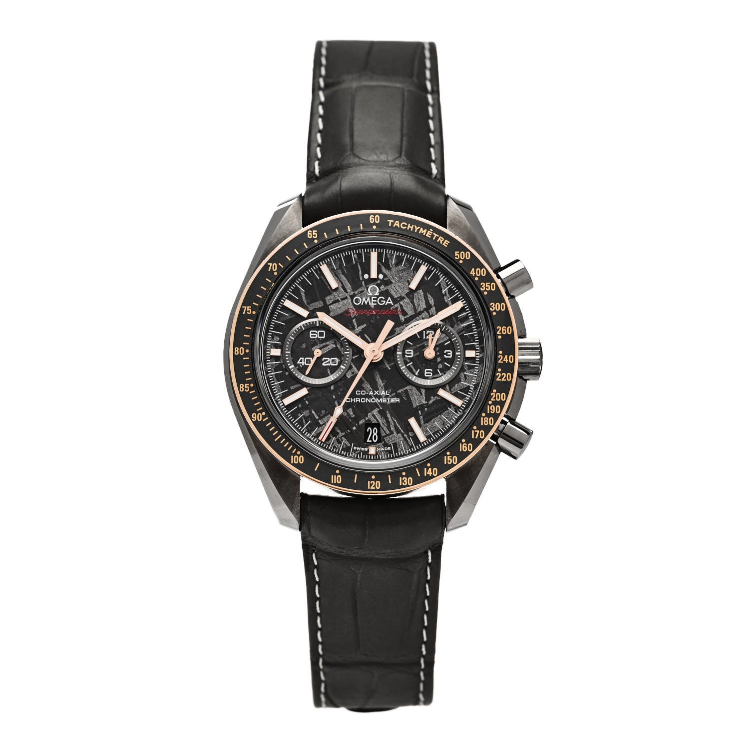 Omega Ceramic Alligator Meteorite 44.25mm Speedmaster Dark Side of the Moon Automatic Watch 311.63.44.51.99.001 1 of 4