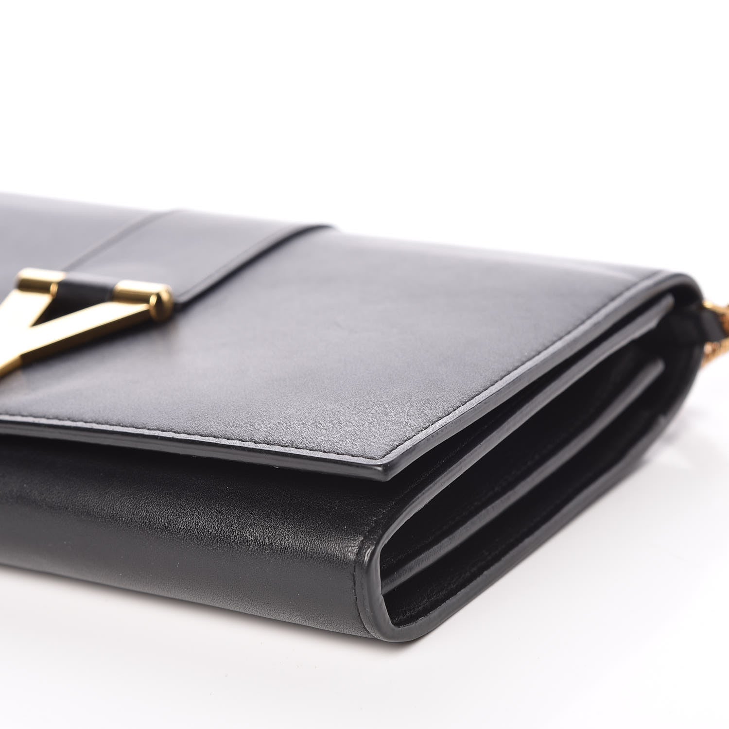 Saint Laurent Calfskin Classic Y Ligne Chain Wallet Black 12 of 14