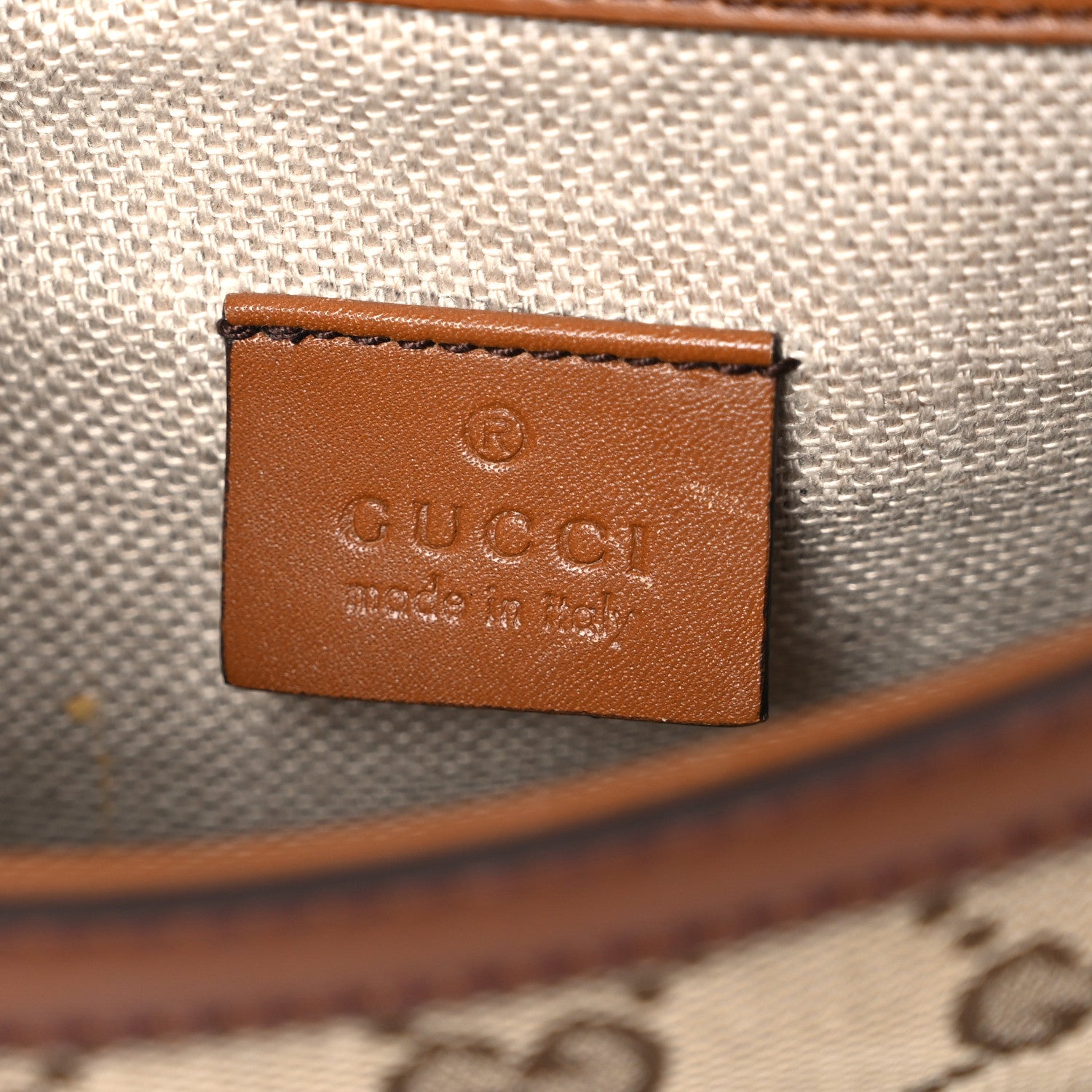 Gucci Monogram Small Lady Web Shoulder Bag Beige Cuir 6 of 11