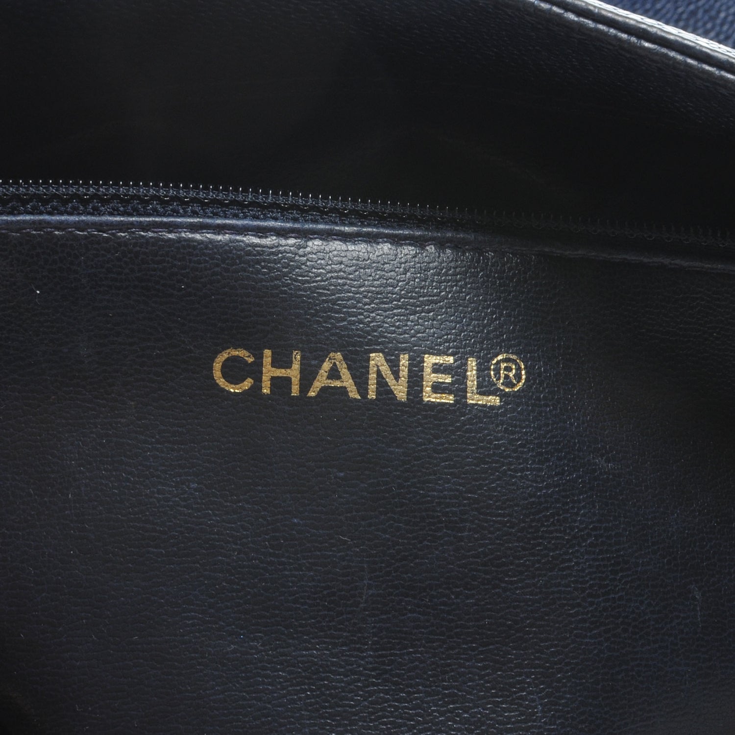 Chanel Caviar CC Shoulder Bag Navy Blue 6 of 9