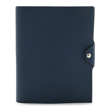Hermes Togo Ulysse MM Notebook Cover Bleu De Prusse 1 of 6