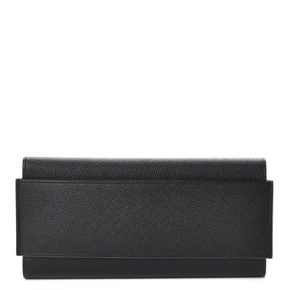 Hermes Epsom Passant Long Wallet Black 1 of 12