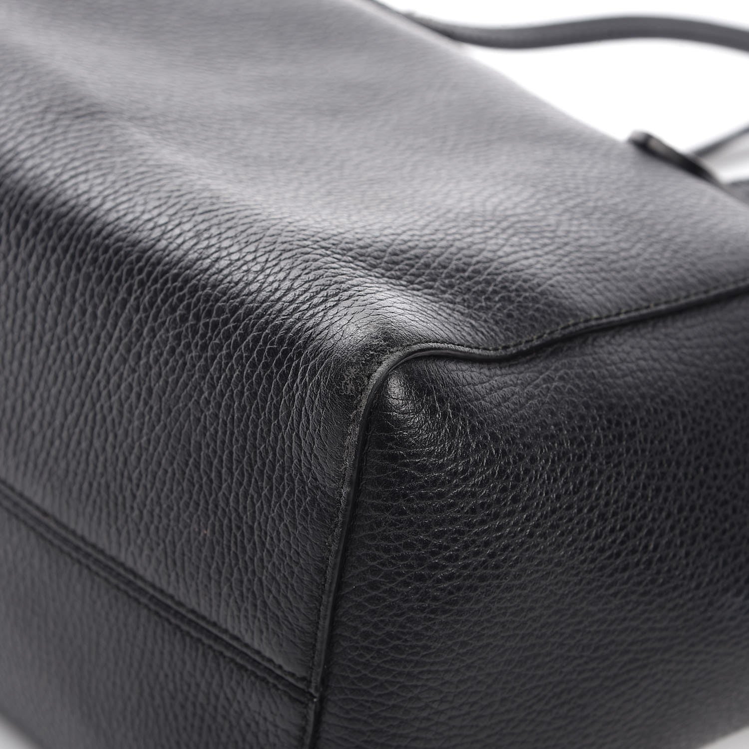 Gucci Pebbled Calfskin Small Swing Tote Black 8 of 13