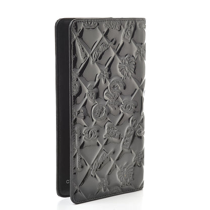 Chanel Patent Calfskin Lucky Symbols Agenda Cover Black 3 of 10
