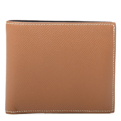 Hermes Epsom MC2 Copernic Compact Colorblock Wallet Gold 1 of 8