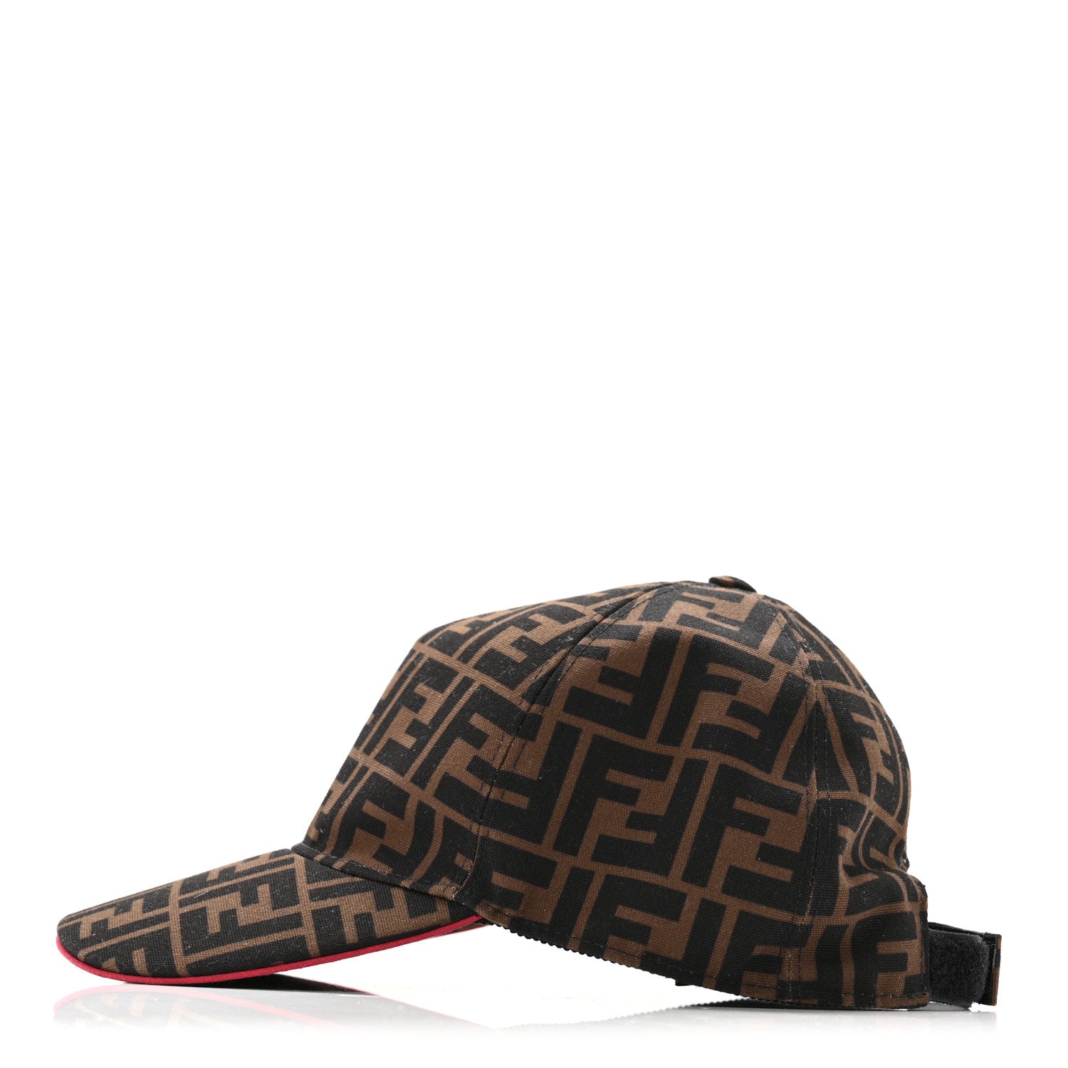Fendi Canvas FF Reloaded Baseball Hat  Tobacco Red 4 of 8