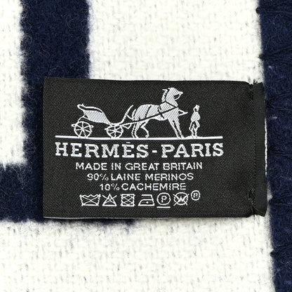 Hermes Wool Cashmere Avalon Blanket Ecru Caban 3 of 3