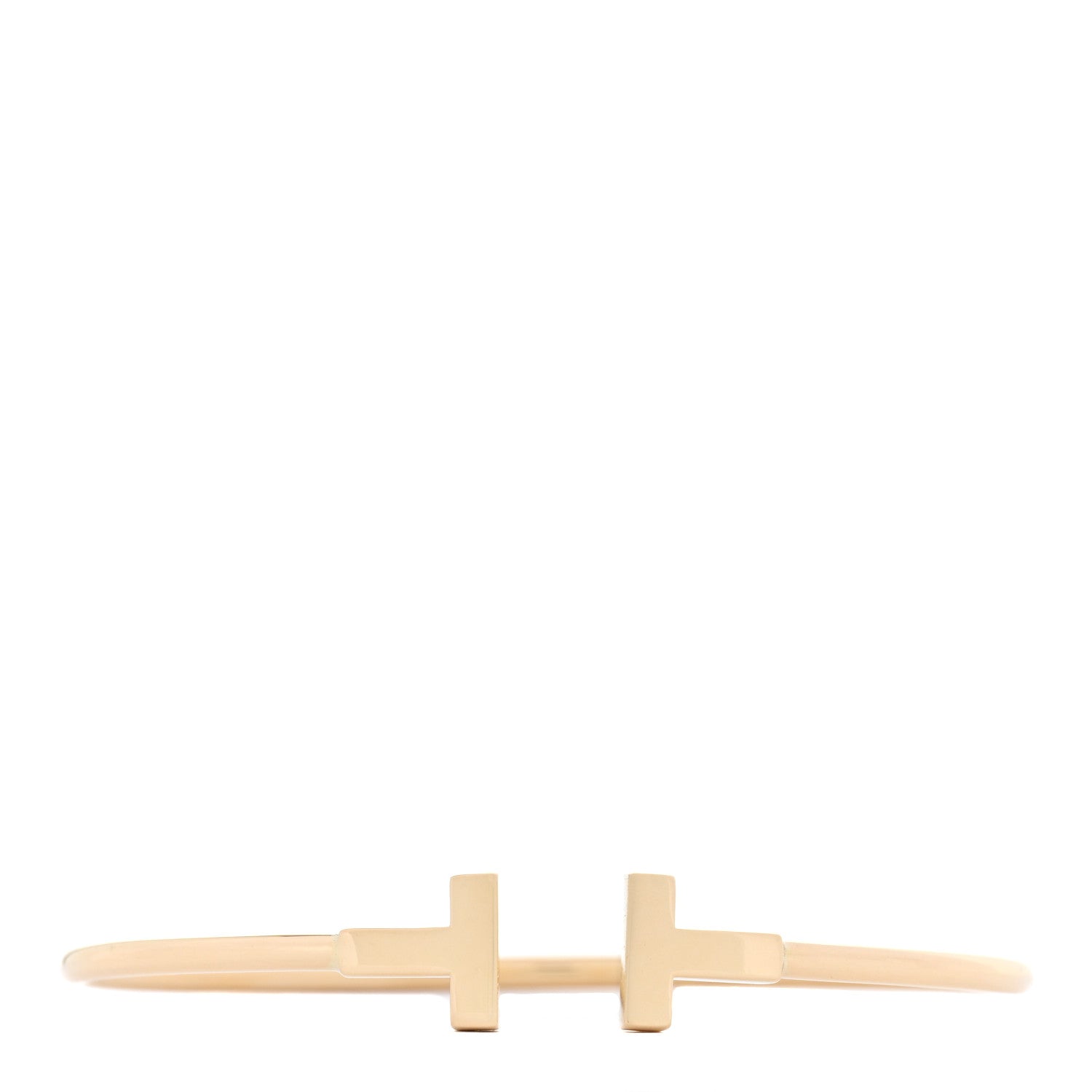 Tiffany 18K Yellow Gold T Wire Bracelet 1 of 3