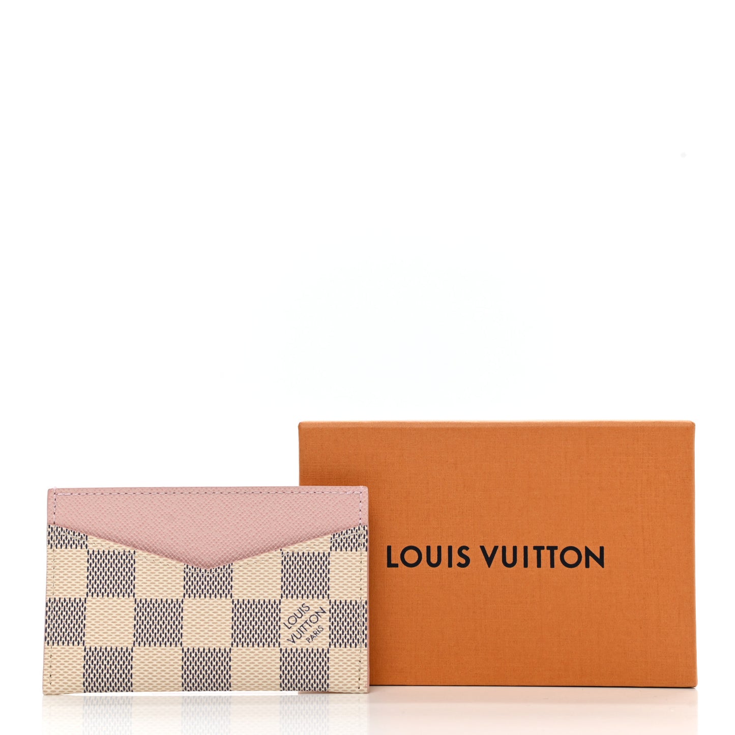 Damier Azur Daily Card Holder Rose Ballerine