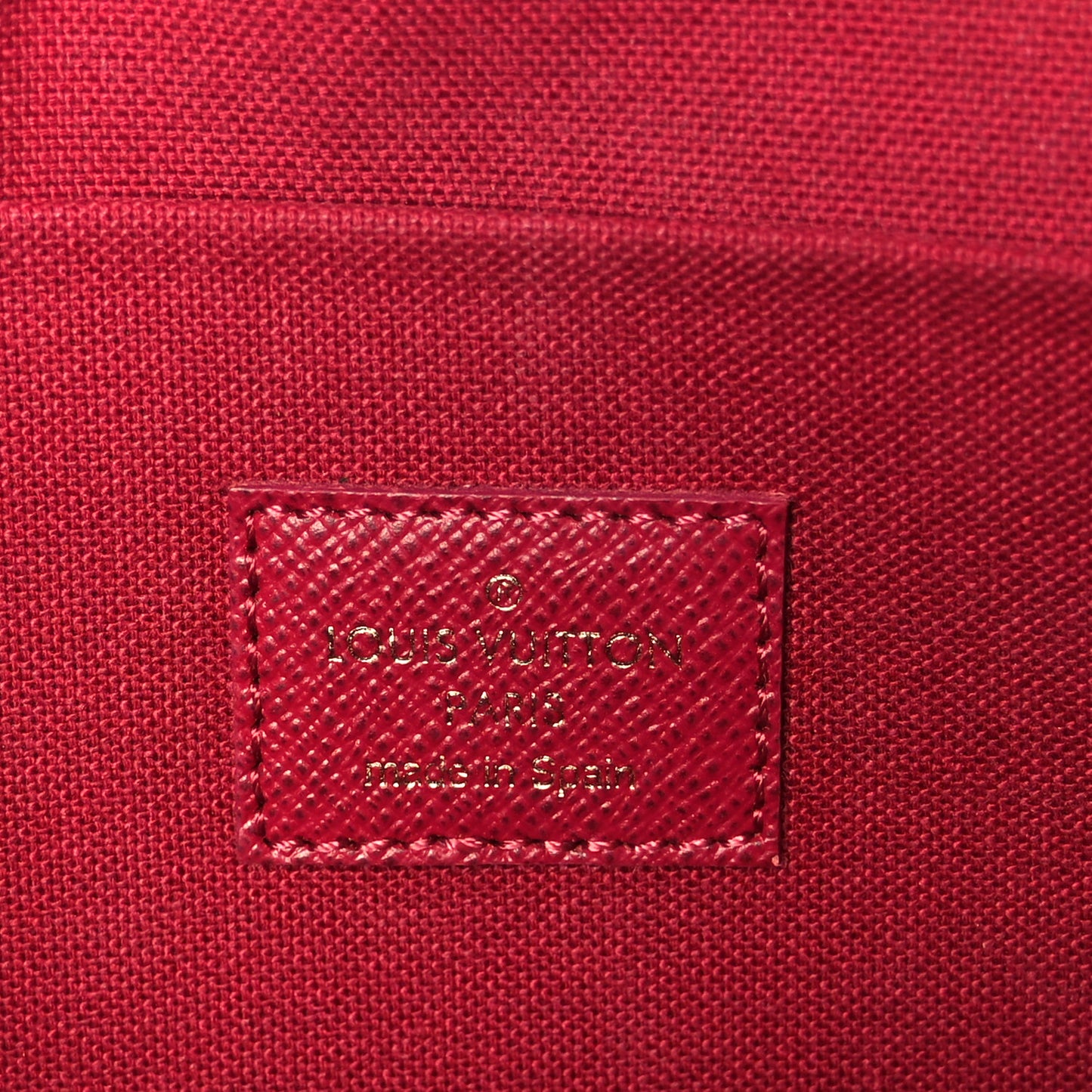 Monogram Pochette Felicie Chain Wallet Fuchsia