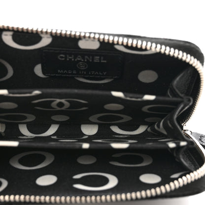 Chanel Caviar Quilted Coco Chanel Logo CC Zip Coin Purse Black 5 of 8