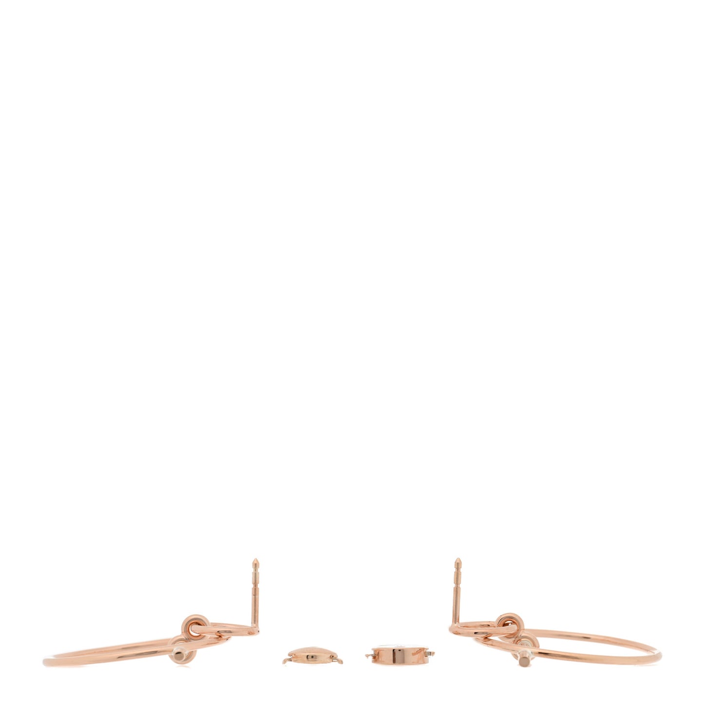 18K Rose Gold PM Loop Earrings