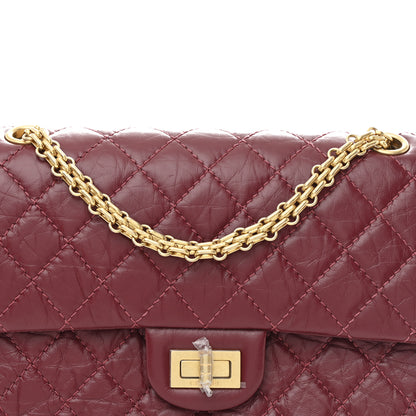 Chanel Aged Calfskin Quilted 2.55 Reissue 225 Flap Burgundy 8 of 11