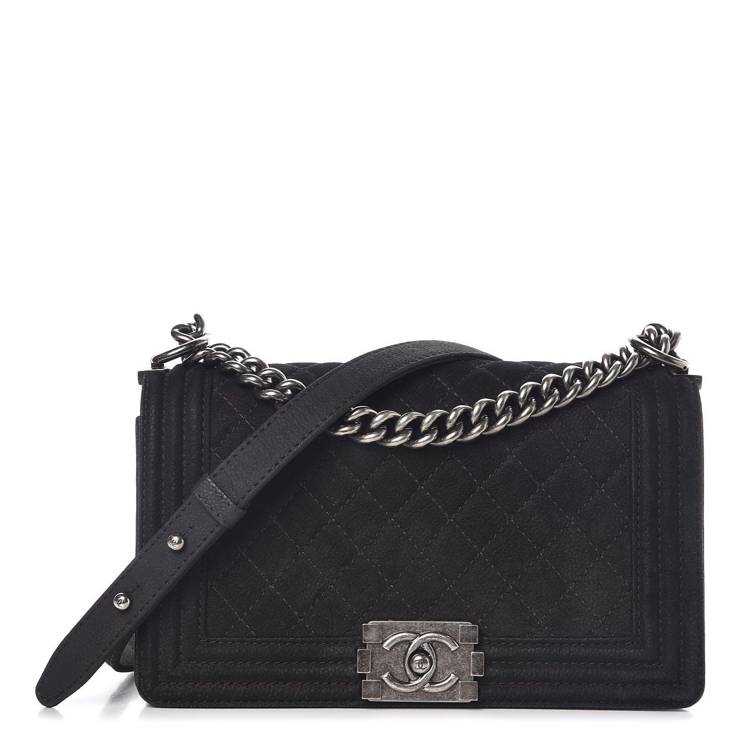 Chanel Iridescent Caviar Quilted Medium Boy Flap Black 1 of 9