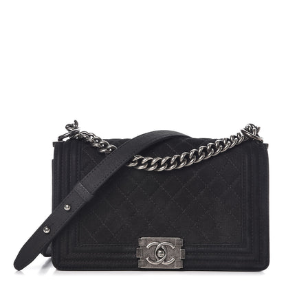 Chanel Iridescent Caviar Quilted Medium Boy Flap Black 1 of 9