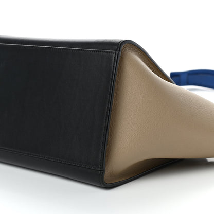 Celine Elephant Calfskin Small Tri-Color Trapeze Indigo 8 of 9