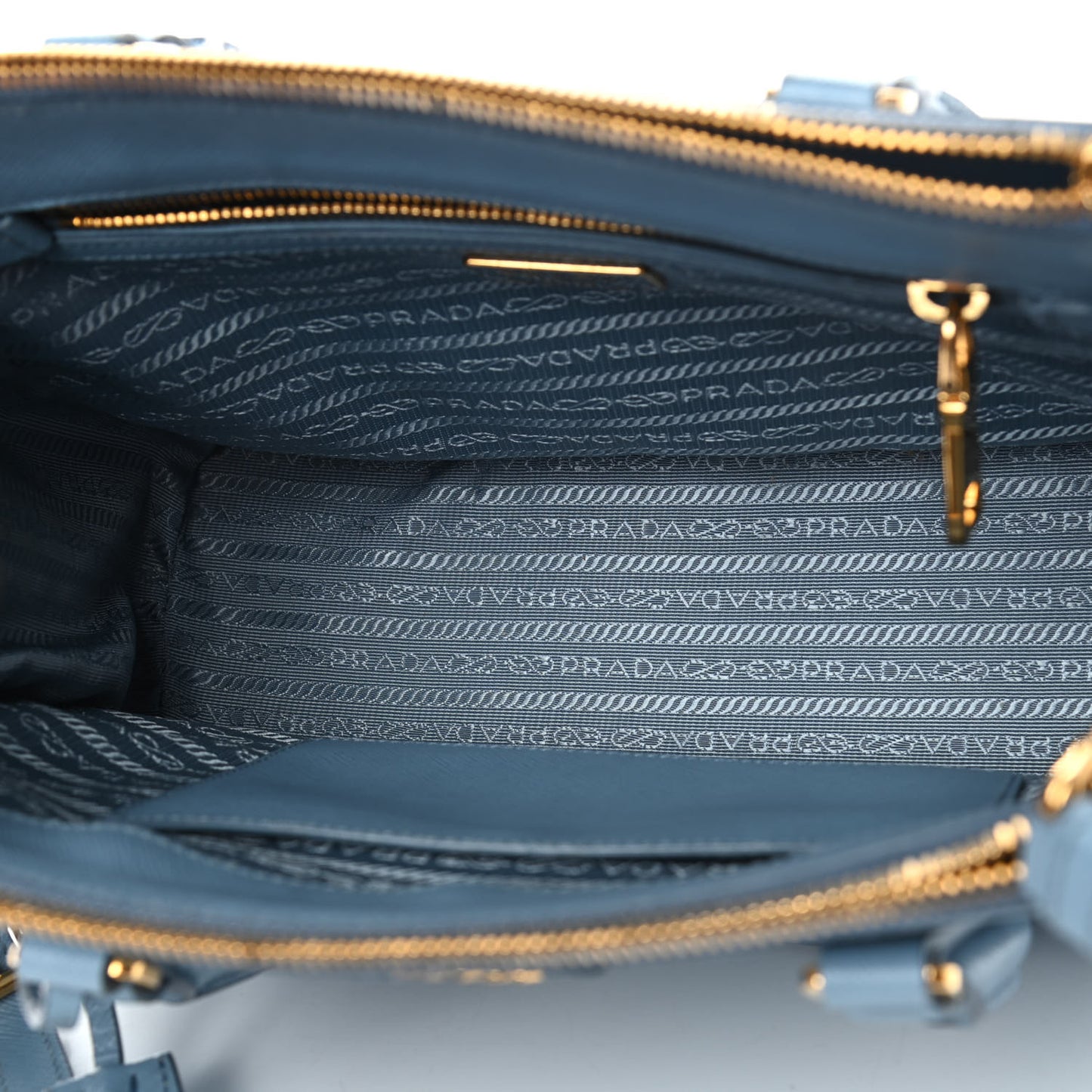 Saffiano Small Galleria Double Zip Tote Aviazione