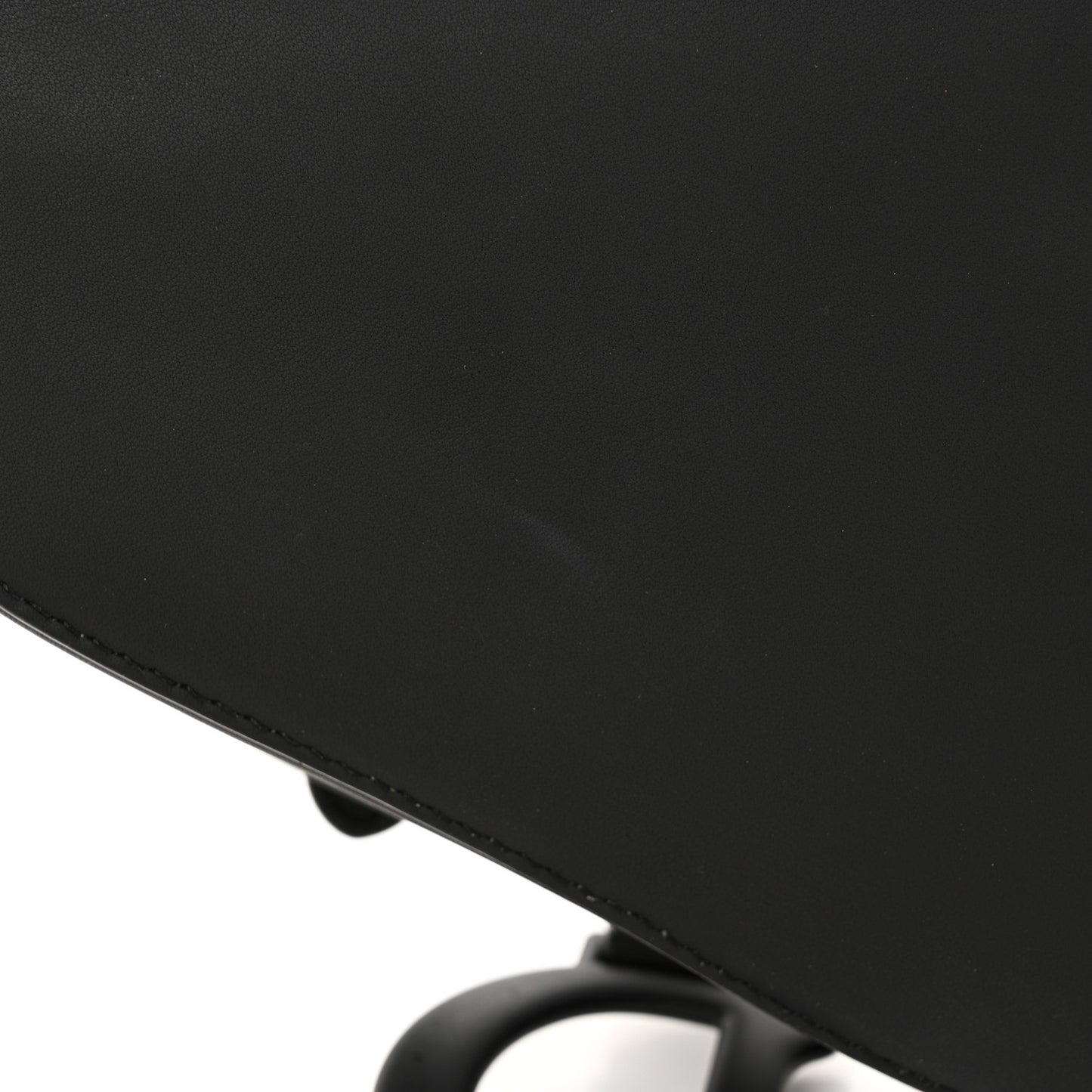 Ultra Matte Calfskin Saddle Bag Black