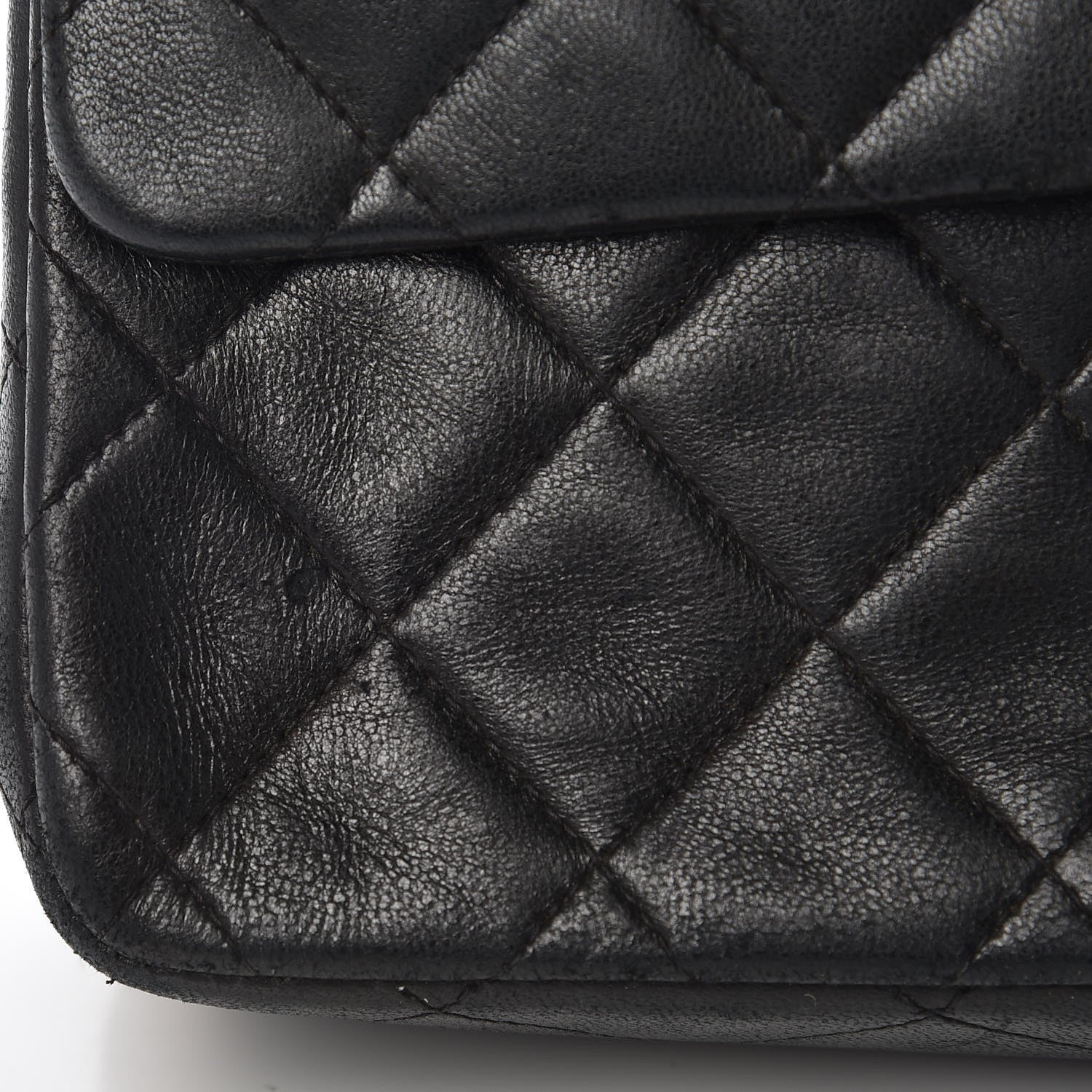 Chanel Lambskin Quilted Medium Double Flap Black 13 of 18