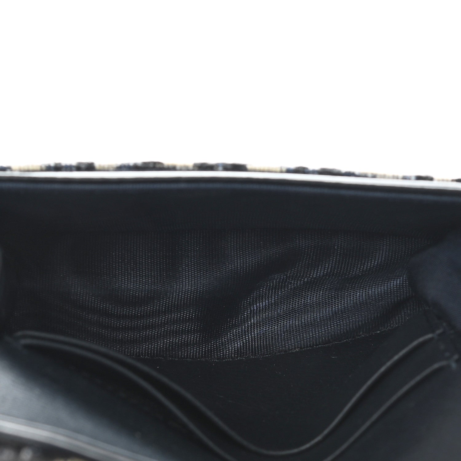 Christian Dior Oblique Saddle Card Holder Blue 5 of 8