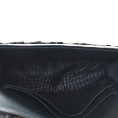 Christian Dior Oblique Saddle Card Holder Blue 5 of 8