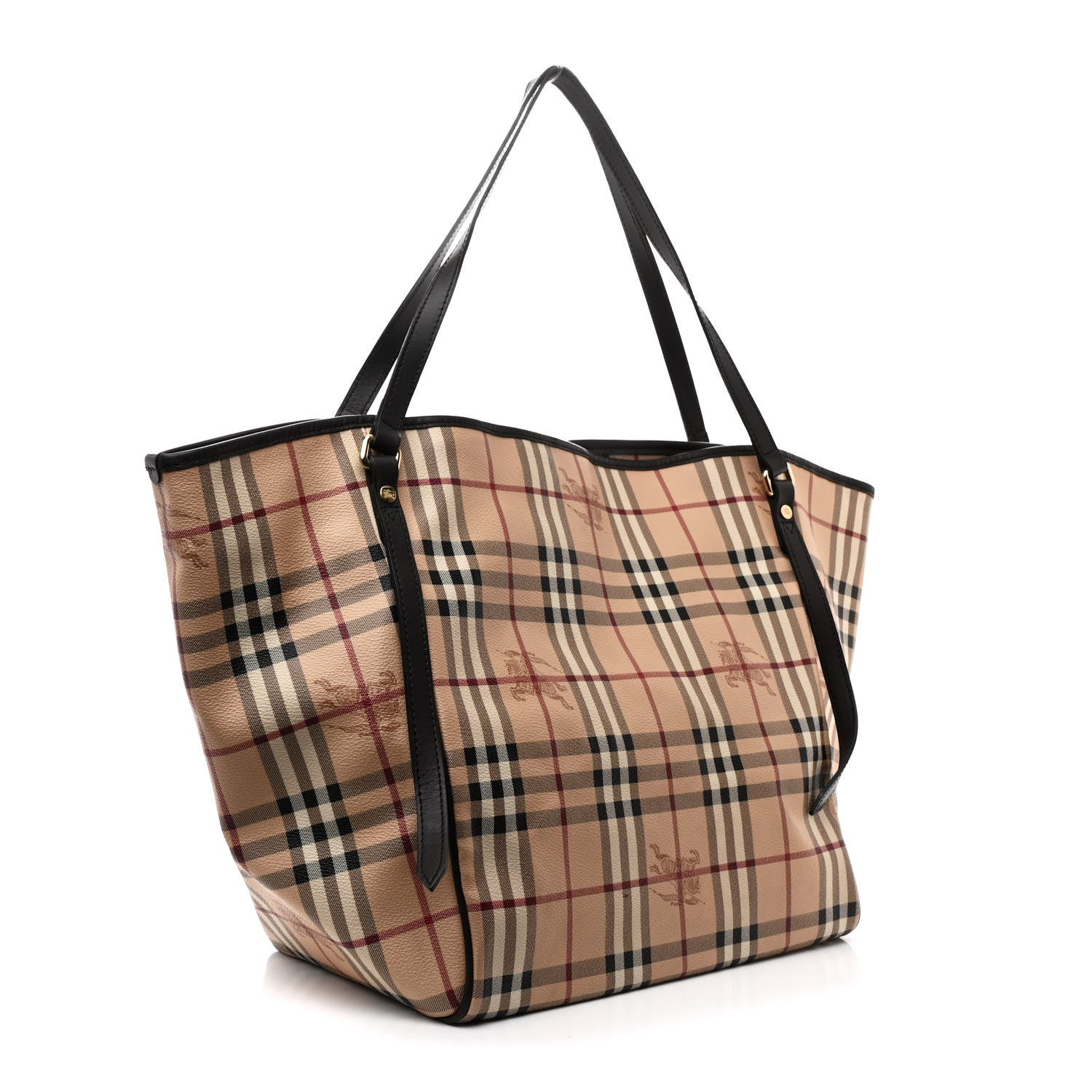Burberry Haymarket Check Large Canterbury Tote Chocolate 4 of 16
