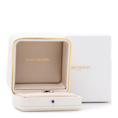 Boucheron Platinum Medium Facette Band Ring 57 8 5 of 5