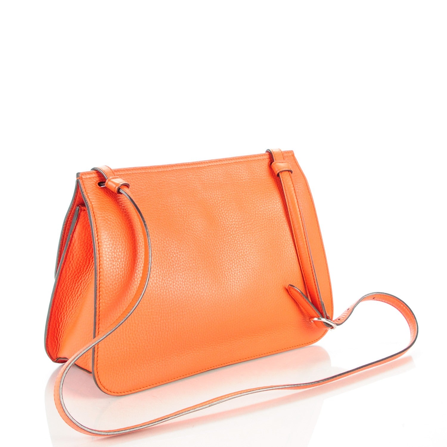 Gucci Cellarius Calfskin Medium Bamboo Daily Flap Shoulder Bag New Dark Orange 3 of 6