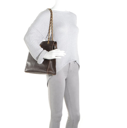 Chanel Caviar Shoulder Bag Dark Brown 2 of 7