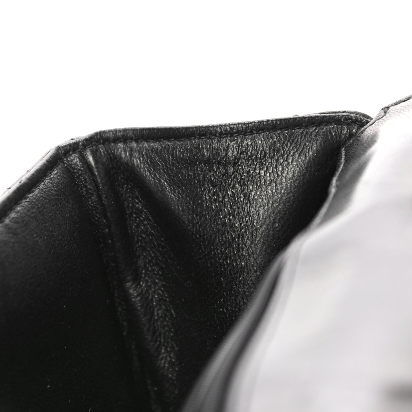 Lambskin Quilted Medium Single Flap Black