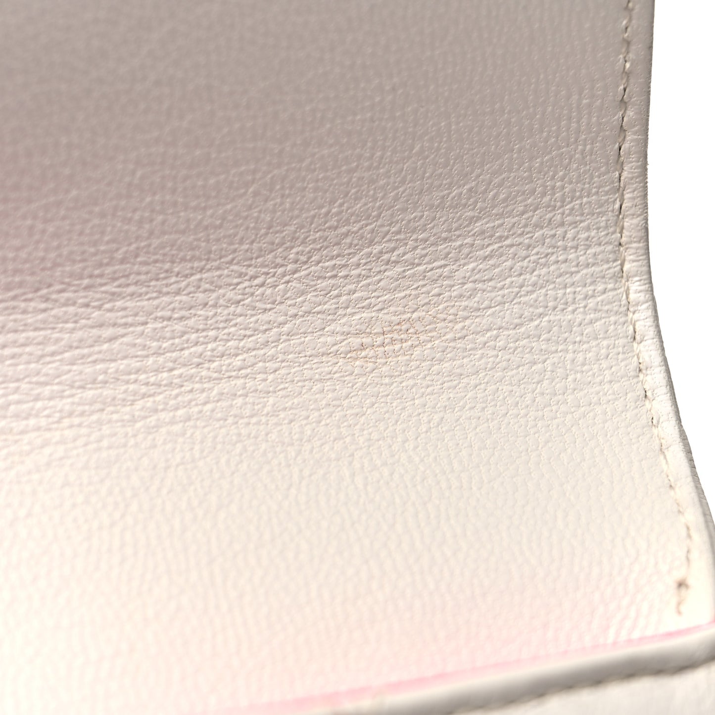 Goatskin Quilted Timeless CC Clutch White