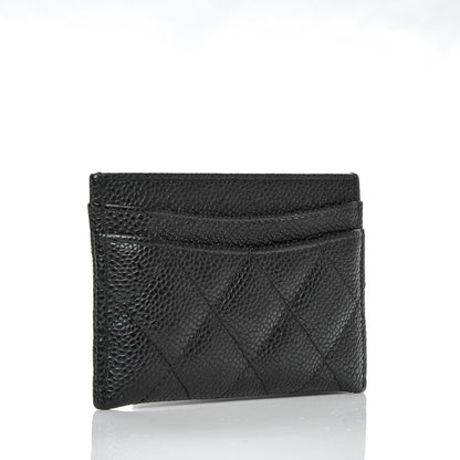 Chanel Caviar Quilted Card Holder Black 3 of 8