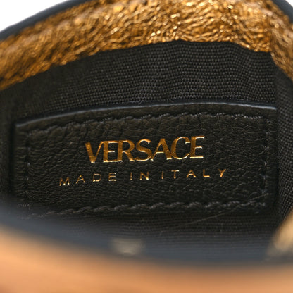 Versace Metallic Calfskin Medusa Chain Card Holder Gold 5 of 8