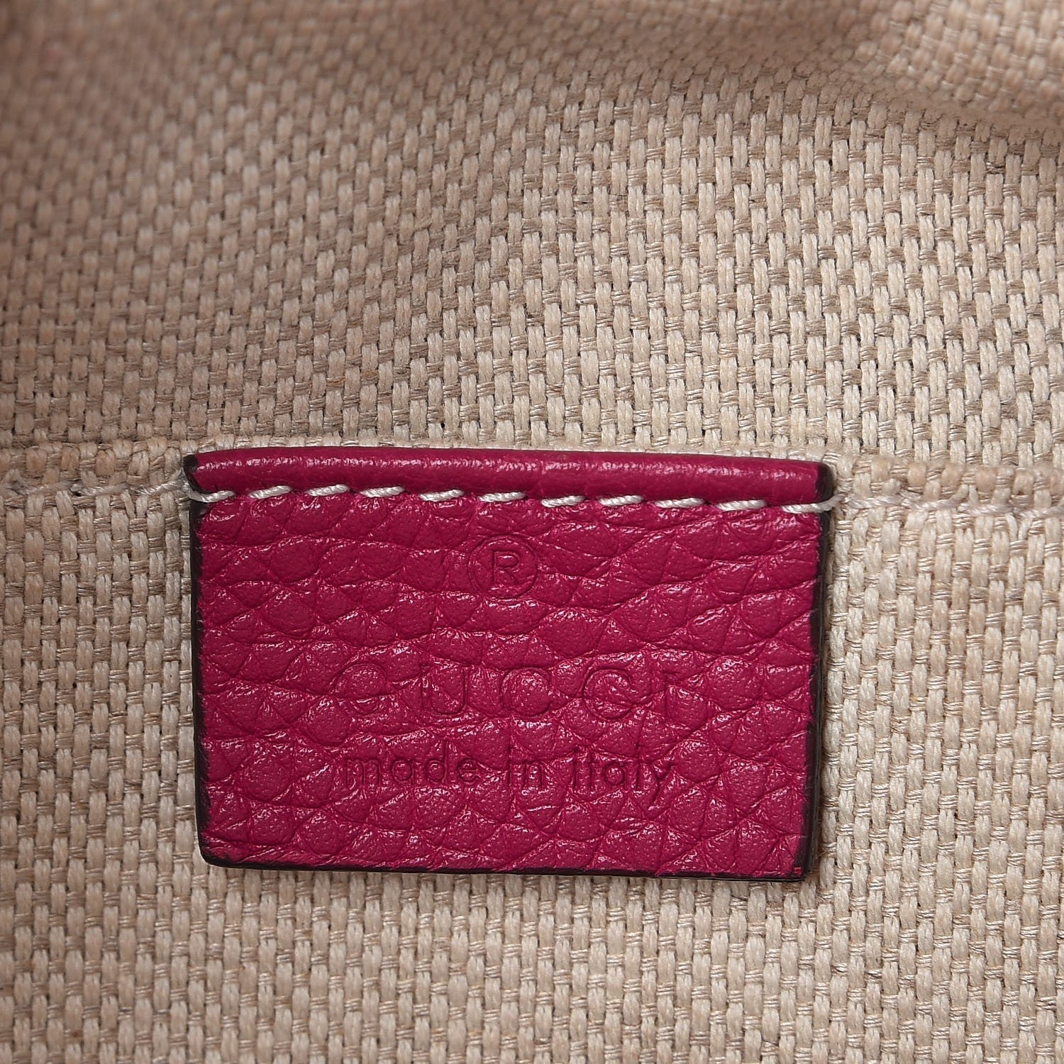 Gucci Pebbled Calfskin Small Soho Disco Bag Bright Bougainvillea 6 of 14