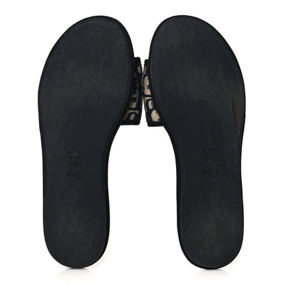 Christian Dior Velvet Oblique Chez Moi Sandal 39 Deep Blue 5 of 8