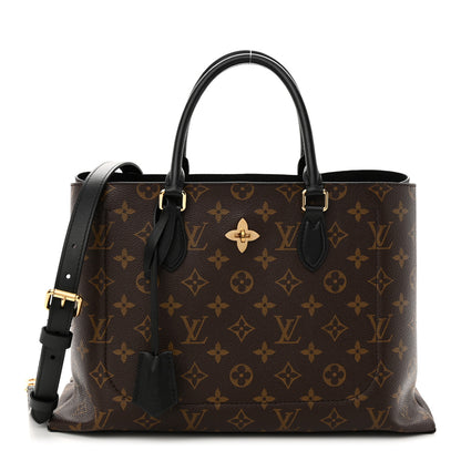Louis Vuitton Monogram Flower Tote Black 1 of 11
