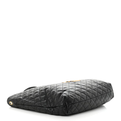 Saint Laurent Lambskin Quilted Maxi Icare Shopping Tote Black 5 of 12