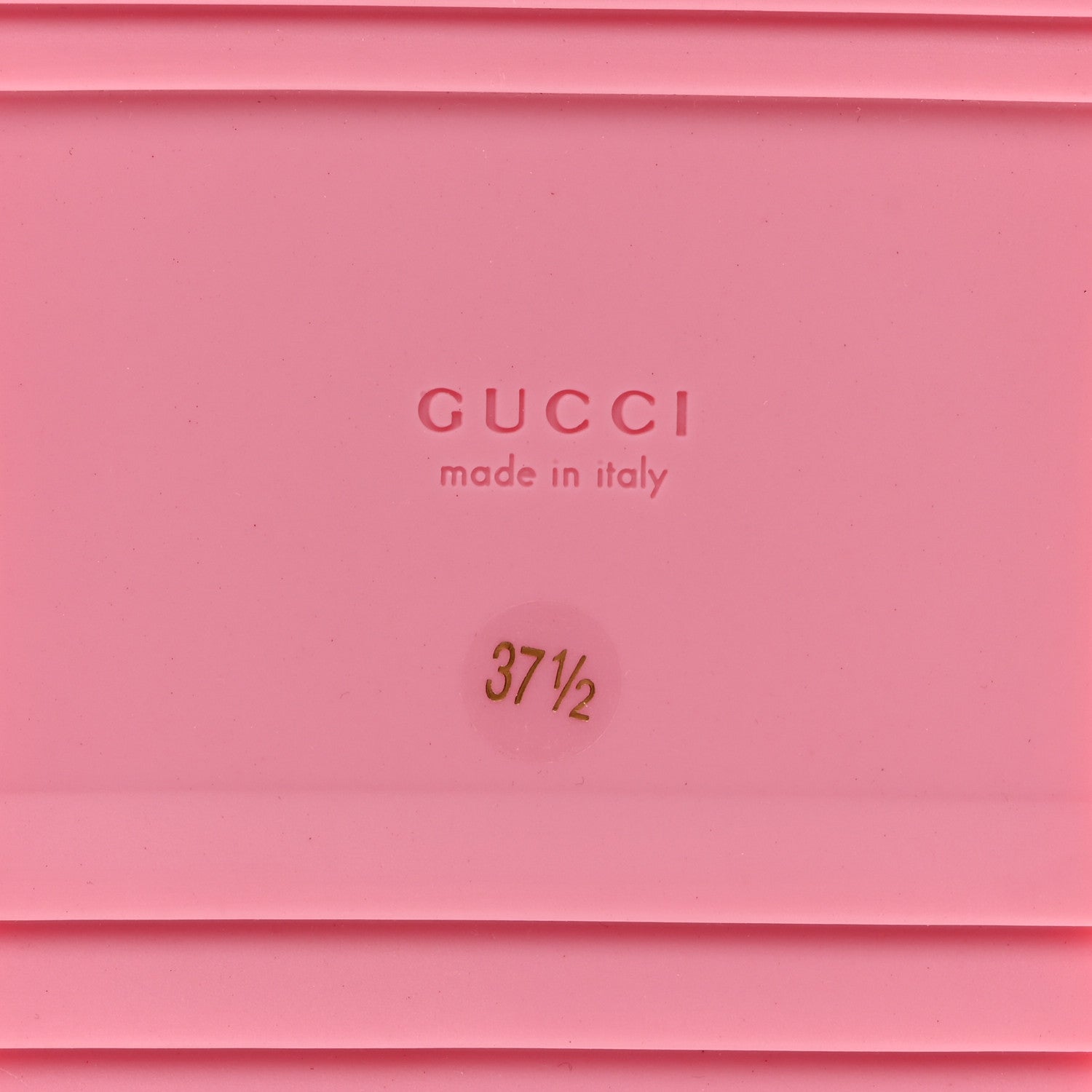 Gucci GG Supreme Monogram Granada Kid Angelina Platform 35mm Slingback Sandals 37.5 Cotton Candy Dark Cotton Candy Wild Rose 8 of 9