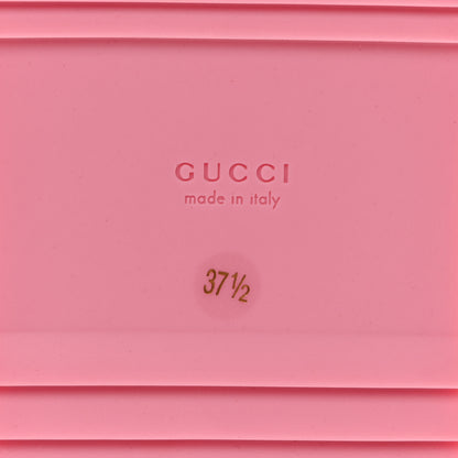 Gucci GG Supreme Monogram Granada Kid Angelina Platform 35mm Slingback Sandals 37.5 Cotton Candy Dark Cotton Candy Wild Rose 8 of 9